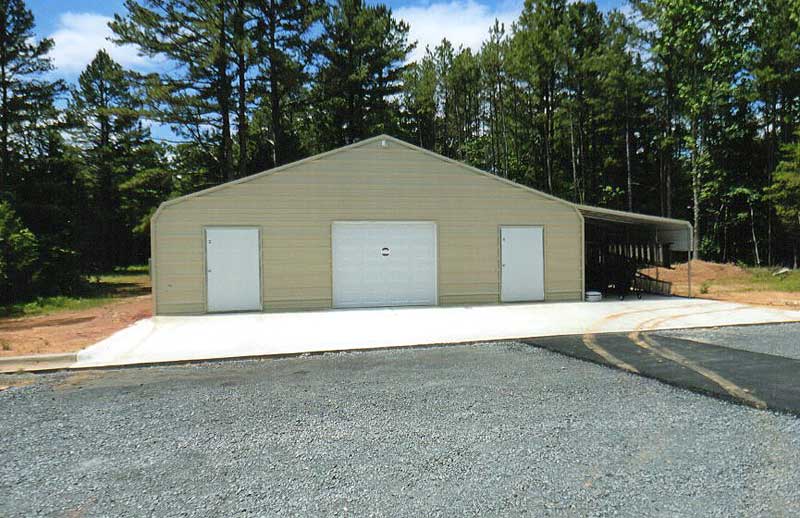 36' x 36' Barn With 10' Lean-To