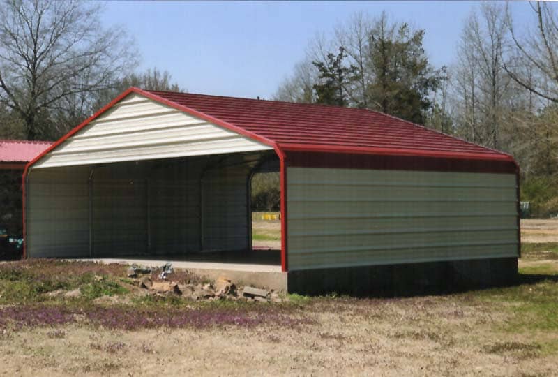 30 x 30 carport with sides enclosed.