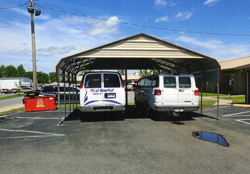 24 x 24 double wide carport for church vans.