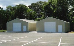 Two 30 x 30 enclosed buildings.