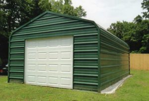 14 x 20 enclosure with 9 x 7 garage door.