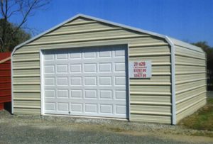 21.5 x 20 enclosure with 12 x 8 garage door.