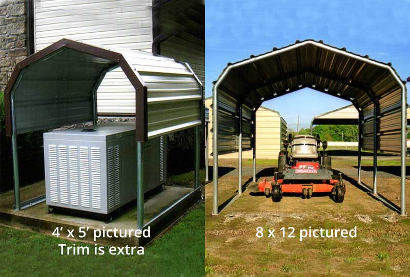 8×10 Metal Carport Garage Buildings Near Me