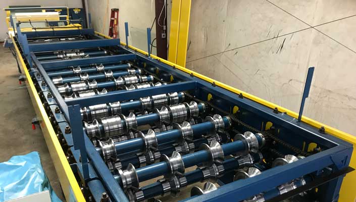 on site sheet metal roll former